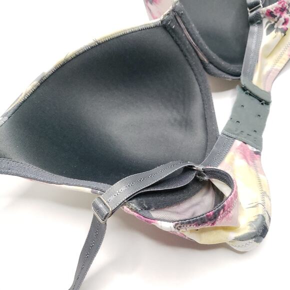 Soma Classic Allura Floral Printed Bra 32DD Underwire Foam Cups Full Coverage - Picture 6 of 7